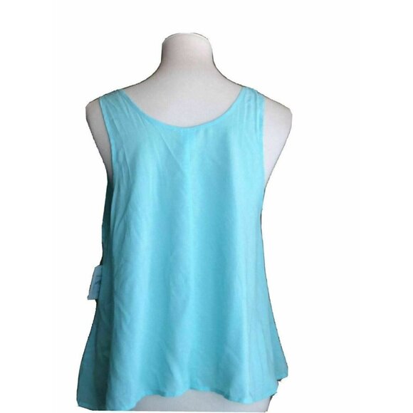 Free Press Womens Woven Teal Pinnapple Print Light wieght Tank Top Size M - Picture 8 of 8